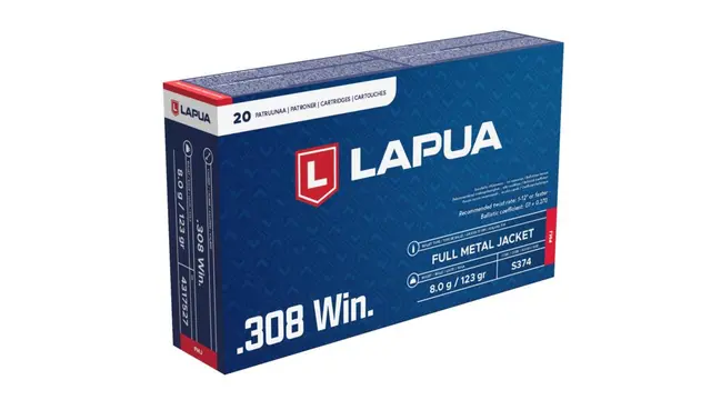 Lapua 308 Win 8,0g / 123grs FMJ TRAINER 