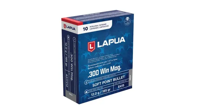 Lapua 300 Win Mag 12,0g / 185grs SP MEGA 