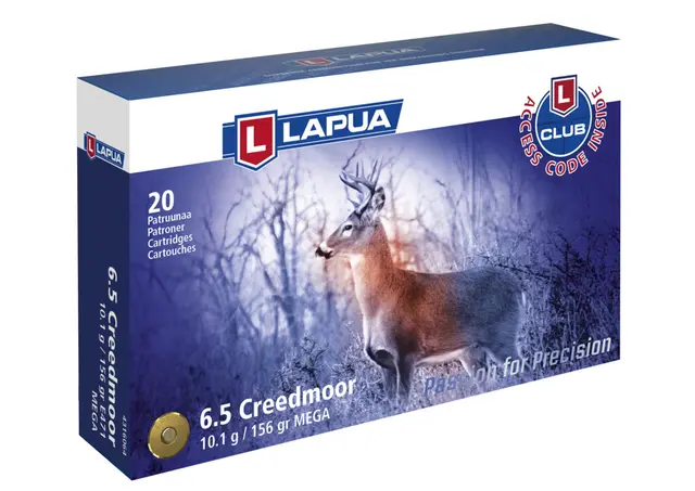 Lapua 6,5 Creedmoor 10,1g / 156grs SP MEGA 