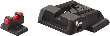 LPA SPS Justerbart sikte M&P Fiber front, svart bak. 