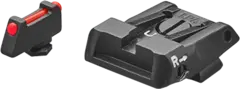 LPA SPS Glock Justerbart siktesett Svart baksikte, fiber front.