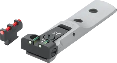 LPA TXT Fiberoptisk for S&W revolver Stainless - DX frontsikte 