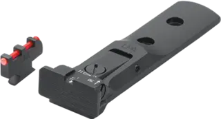 LPA TXT sikter for S&amp;W sort revolver Target sort bak, DX fiber front