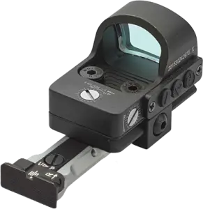 LPA WXT baksikte m/rail for S&W revolver sort fiberoptikk, pinned 