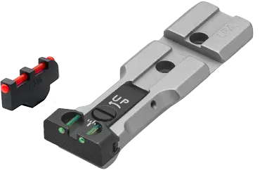 LPA WXT baksikte m/rail for S&W revolver rustfri fiberoptikk, pinned 
