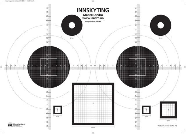 Skive Innskyting mod. Landrø 32 x 45 cm 