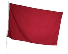 Sikkerhetsflagg R&#216;DT FLAGG 125x75cm