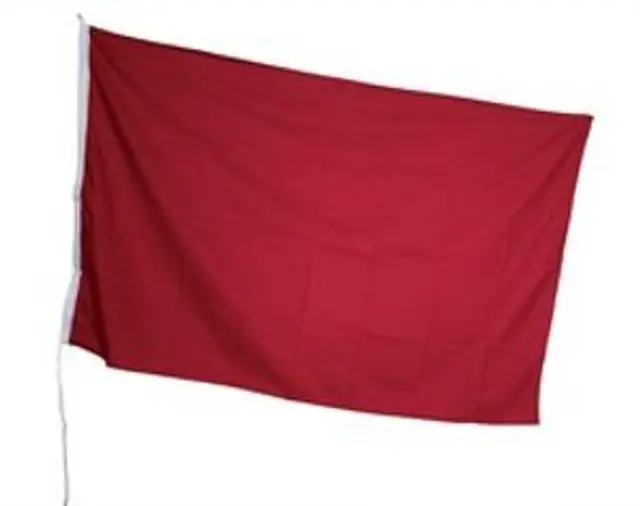 Sikkerhetsflagg RØDT FLAGG 125x75cm 