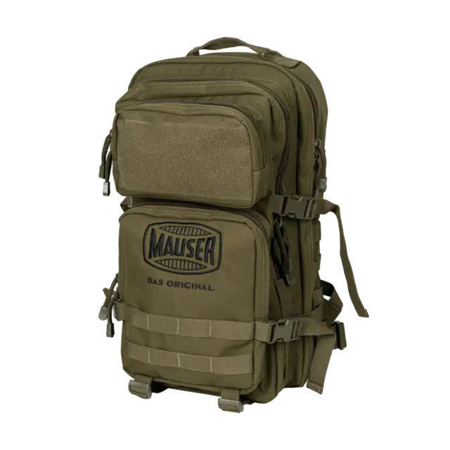 Mauser Original Backpack 35L Olive farget 35L med logo (30x50x20cm) 