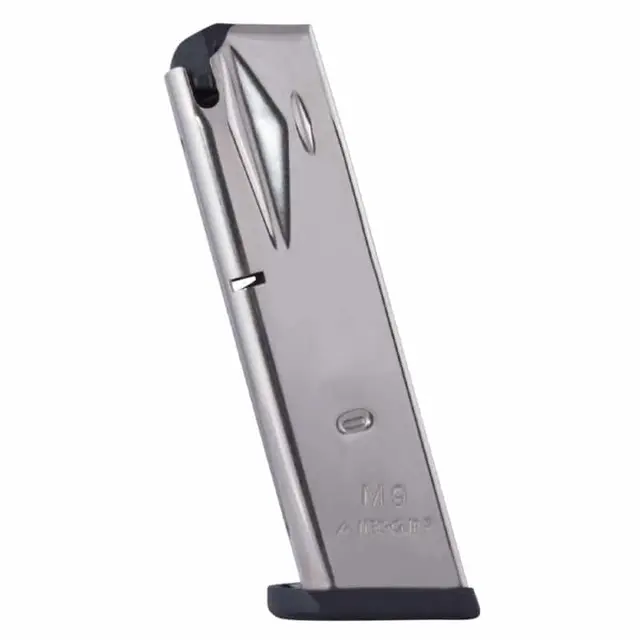 Mec-Gar magasin BERETTA 92FS, M9, 92X 9mm 15 skudd nikkel 