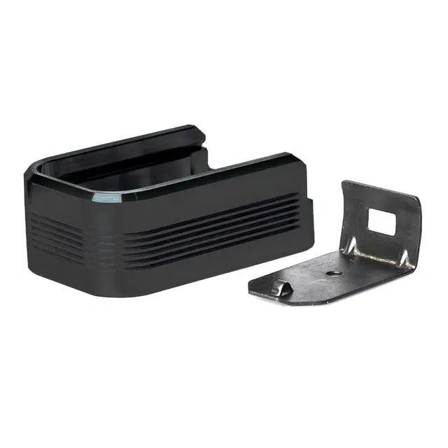 Mec-Gar Aluminum "Plus-2"  magasinbunn Erstatter plastik bunnplate - Svart 