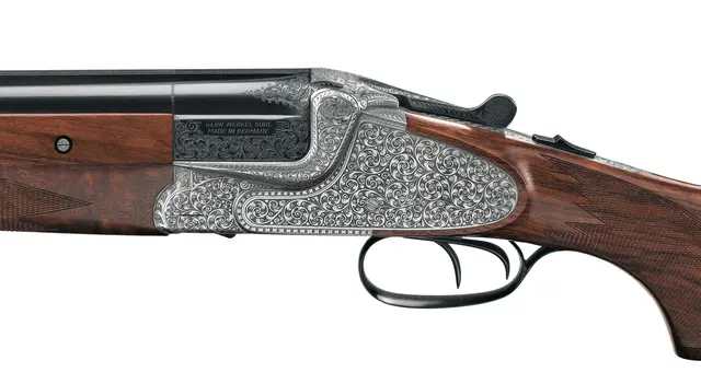 Merkel BDF 303E Arabesque 12/76, 71cm Pistol grip, Straight stock, Grade 7 