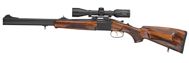 Merkel BBF B4 Black 12/76-7x57R Pistol grip, Hogback stock, Grade4, 60cm 