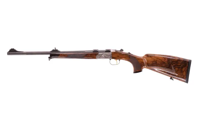 Merkel K5 Jagd Kiplauf Grand Lux Grade 8 7x57R - Custom, 51cm, M15x1, Flutet 