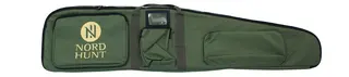Nordhunt 600D  Riflefutteral, green 3 Lommer,127cm, m/b&#230;rereim