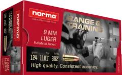 Norma 9mm Luger FMJ 124gr
