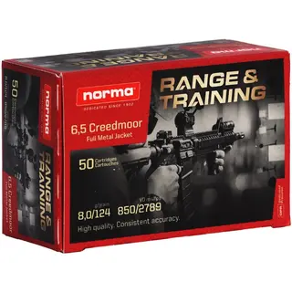 Norma 6,5x55 8,0g / 124gr Range &amp; Training