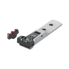 LPA TXT Fiberoptisk for S&amp;W revolver Stainless - Pinned frontsikte