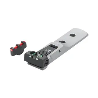 LPA TXT Fiberoptisk for S&amp;W revolver Stainless - Pinned frontsikte