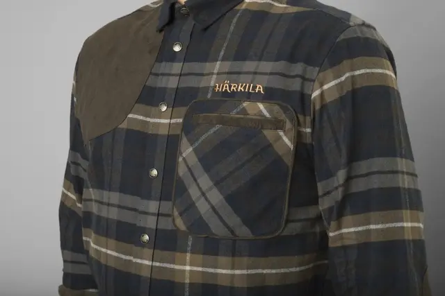 Härkila Jarne shooting skjorte L/S Dark olive 