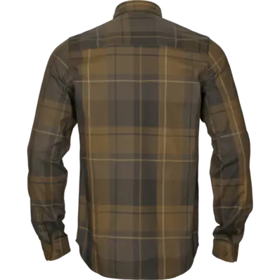 Härkila Akse langermet skjorte Willow green check 