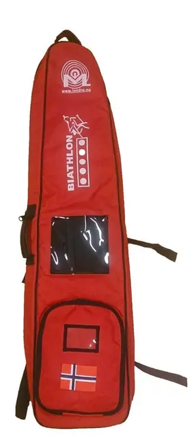 Futteral Skiskyting Mod Landrø Rødt m/vindu - NY MODEL 
