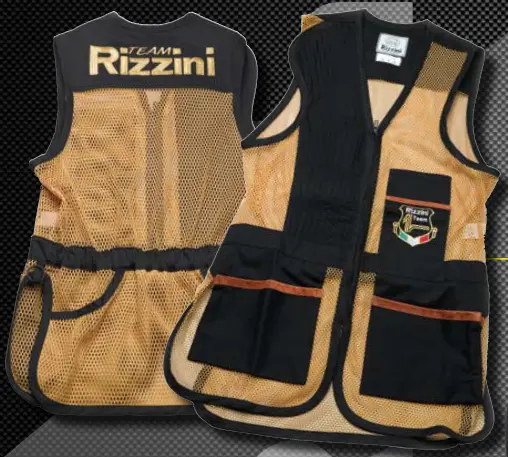 Rizzini skytevest Mesh Sort/Gul 