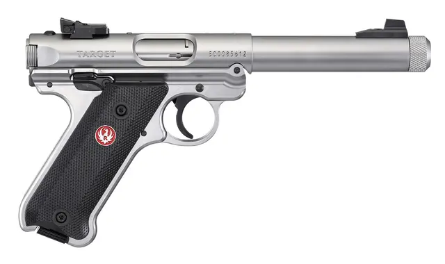 Ruger MK IV Target Stainless 1/2"-28 .22lr 14cm pipe 