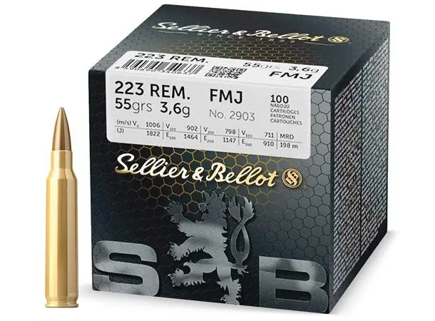 S&B 223 Rem 3,6g / 55gr FMJ (100pk) 