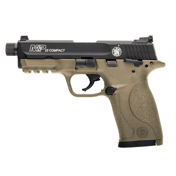 Smith & Wesson M&P22 Comp. 1/2"x28 FDE 1/2X28" FDE .22LR 3,6"/9,1cm løp 
