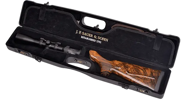 Sauer 404 Kompakt Koffert 1 rifle + 1 kikkert 