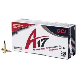 CCI 17 HMR A17 Varmint Tip 17grs