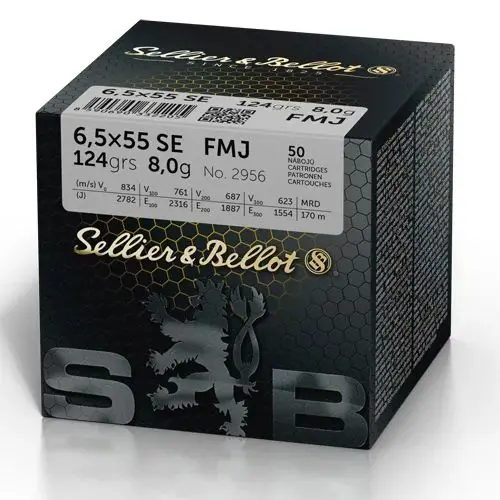 S&B 6,5x55 8,04g / 124gr FMJ 50pk 