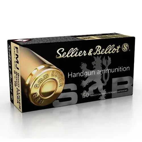 S&B 9mm Luger 124grs FMJ 