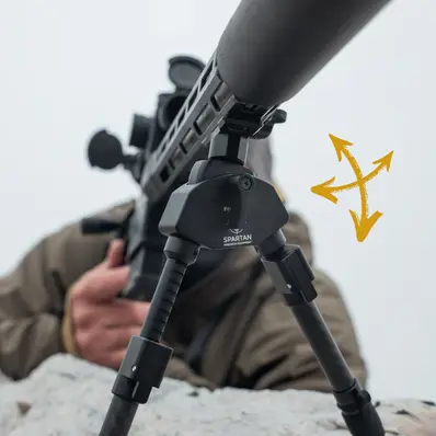 Spartan Javelin Pro Hunt Tac Bipod Standard - Black 