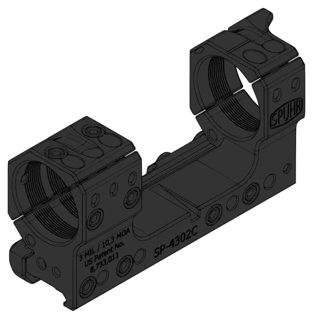 Spuhr SP-4302C - 34mm 3MIL/10,3MOA - H38mm Gen3 