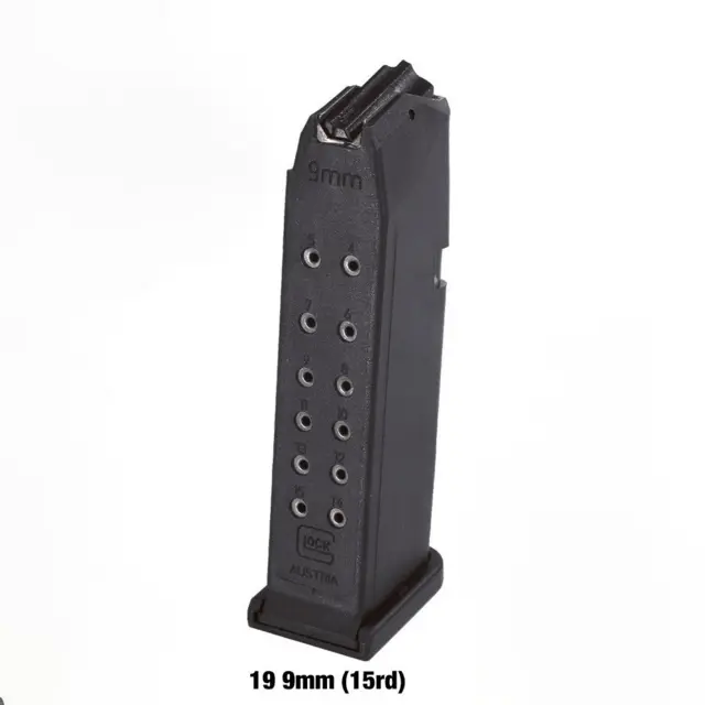 Glock G19 Magasin 15 skudds .9mm 