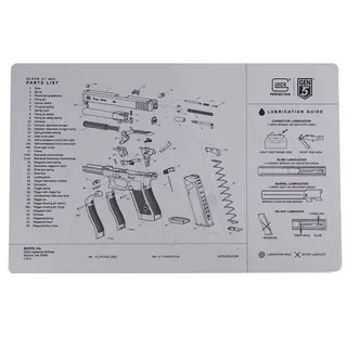 Glock Underlagsmatte G17 Gen5 - neopren