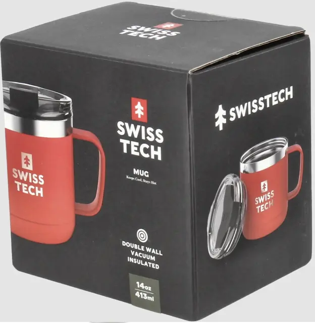 Swisstech Termokopp m/hank Rød 414ml 
