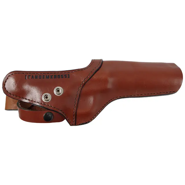 Tandemkross Sideslinger Lærhylster SW22. Ruger Mark. Browning Buck Mark 