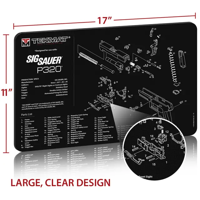 TEKMAT pussematte SigSauer 320 - neopren 