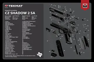 TEKMAT pussematte CZ Shadow 2 SA - neopren