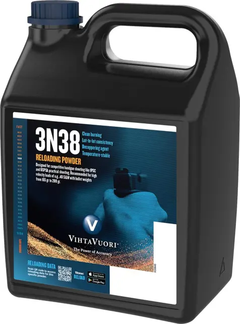 Vihtavuori Krutt N-3n38 Storforpakning 2,0 KG 