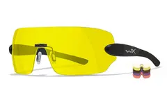Wiley X DETECTION skytebriller Klar/gul/orange/lilla/kobber. sort ramme