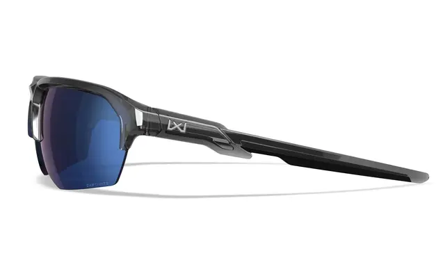 Wiley X Jakl CAPTIVATE™ Polarized Blue Mirror, gloss krystal grå ramme 
